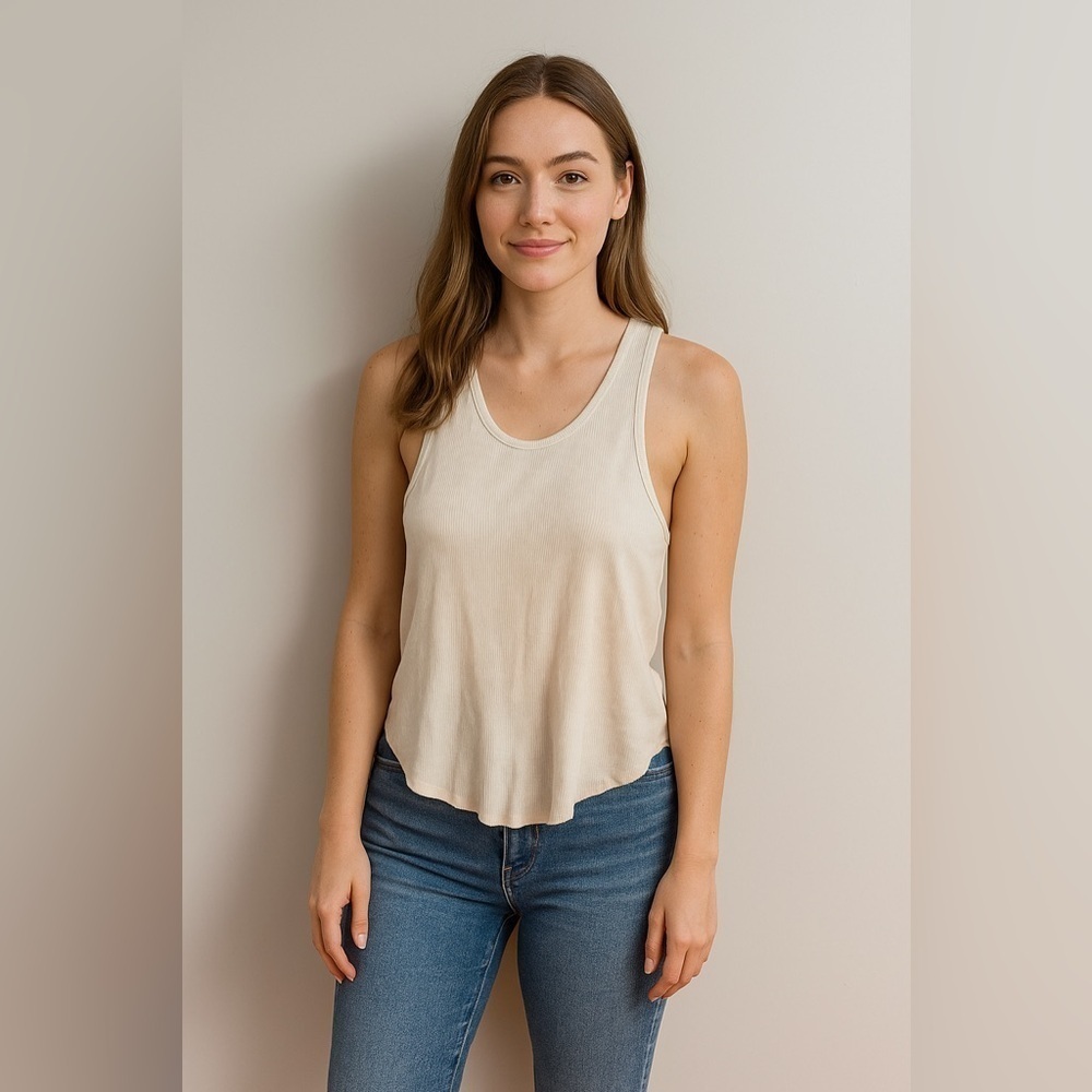 Intimately Free People Cream Tank Top size S